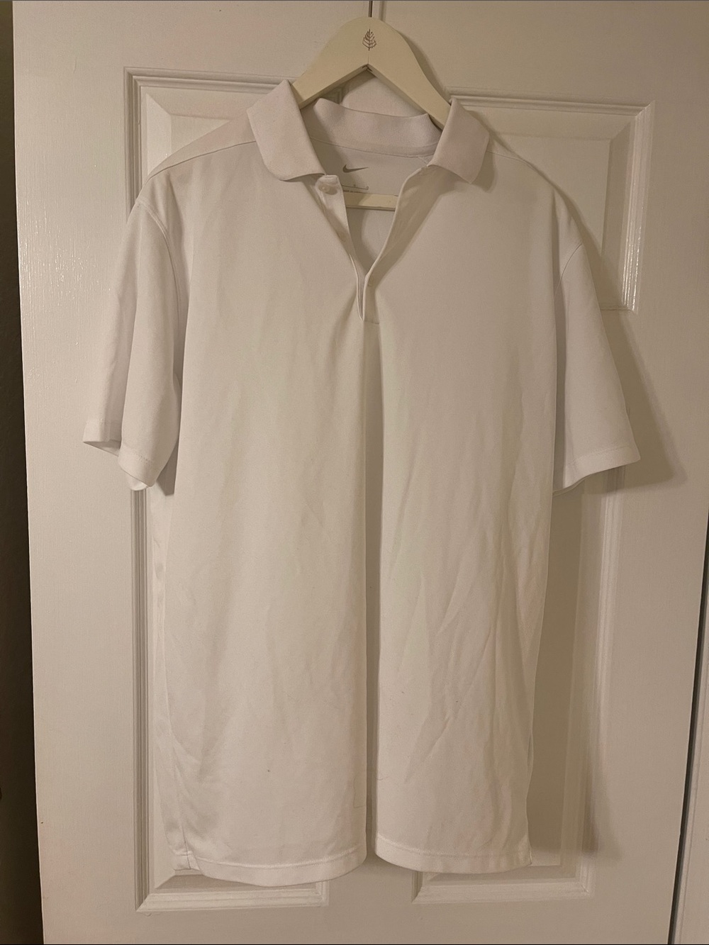 Nike Men's White Short-Sleeve Polo